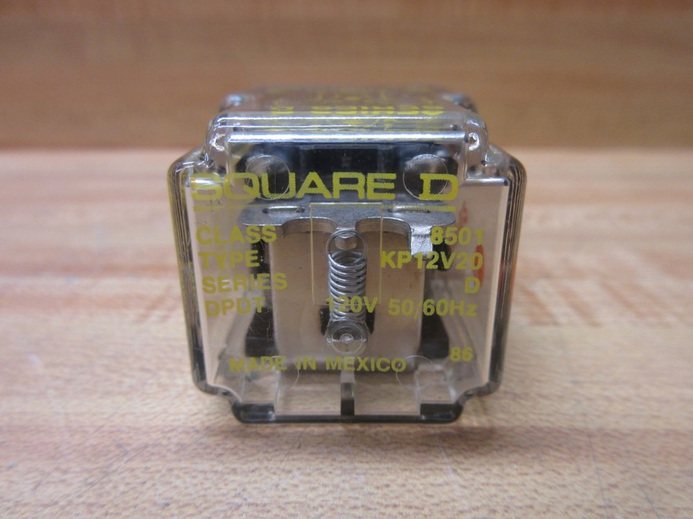 Square D 8501-KP12V20 Relay 48074 8501-KP12V20-120V Series D