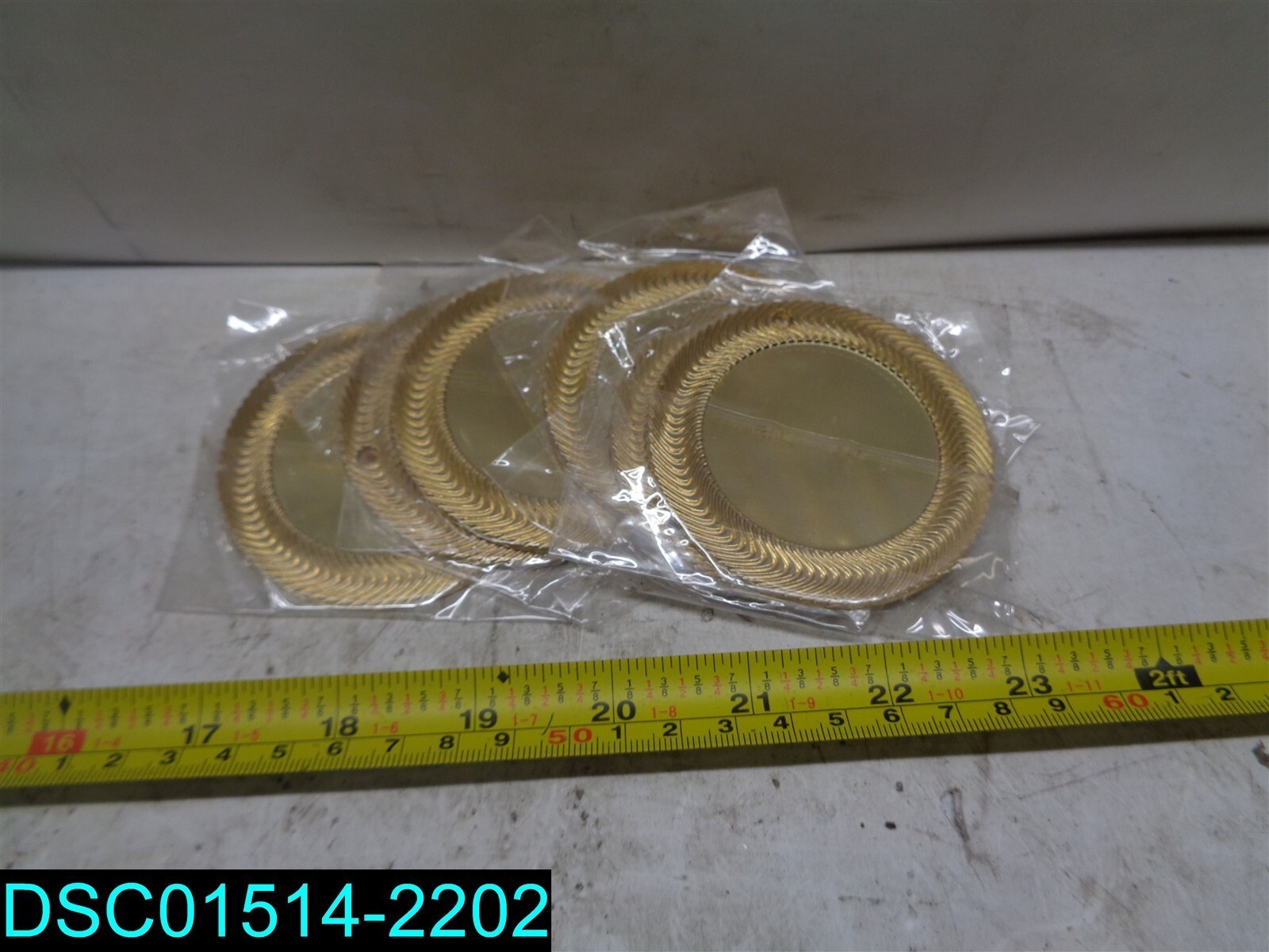 QTY=6: Blank Gold Medal