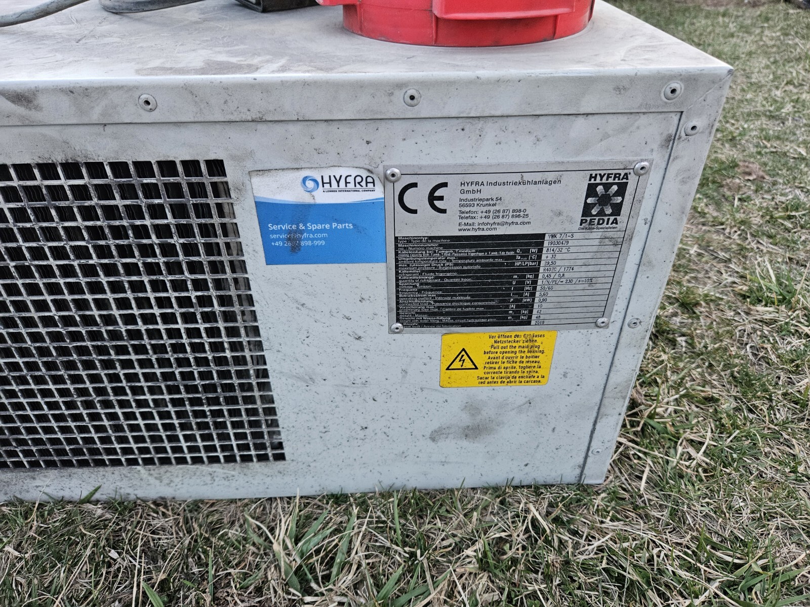 Hyfra Pedia VWK 7-1-S Industrial Water Chiller With Stand