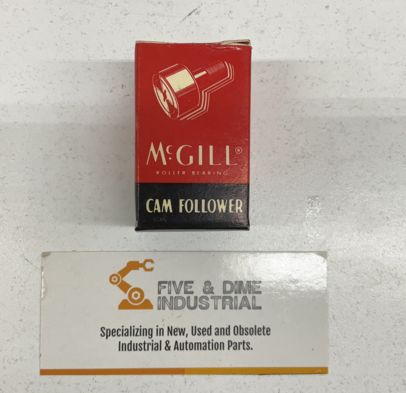 McGill CF-1/2-N-S Flat Cam Follower Slotted Head Needle Roller Bearing