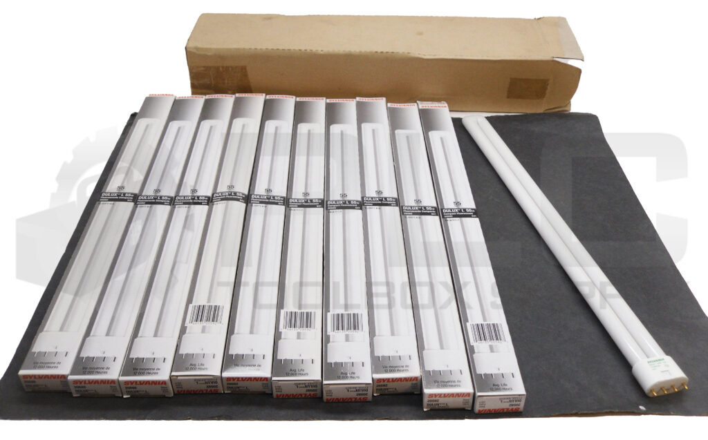 NEW BOX OF 10 SYLVANIA 20592 COMPACT FLUORESCENT LIGHT 55W FT55DL/841/ECO