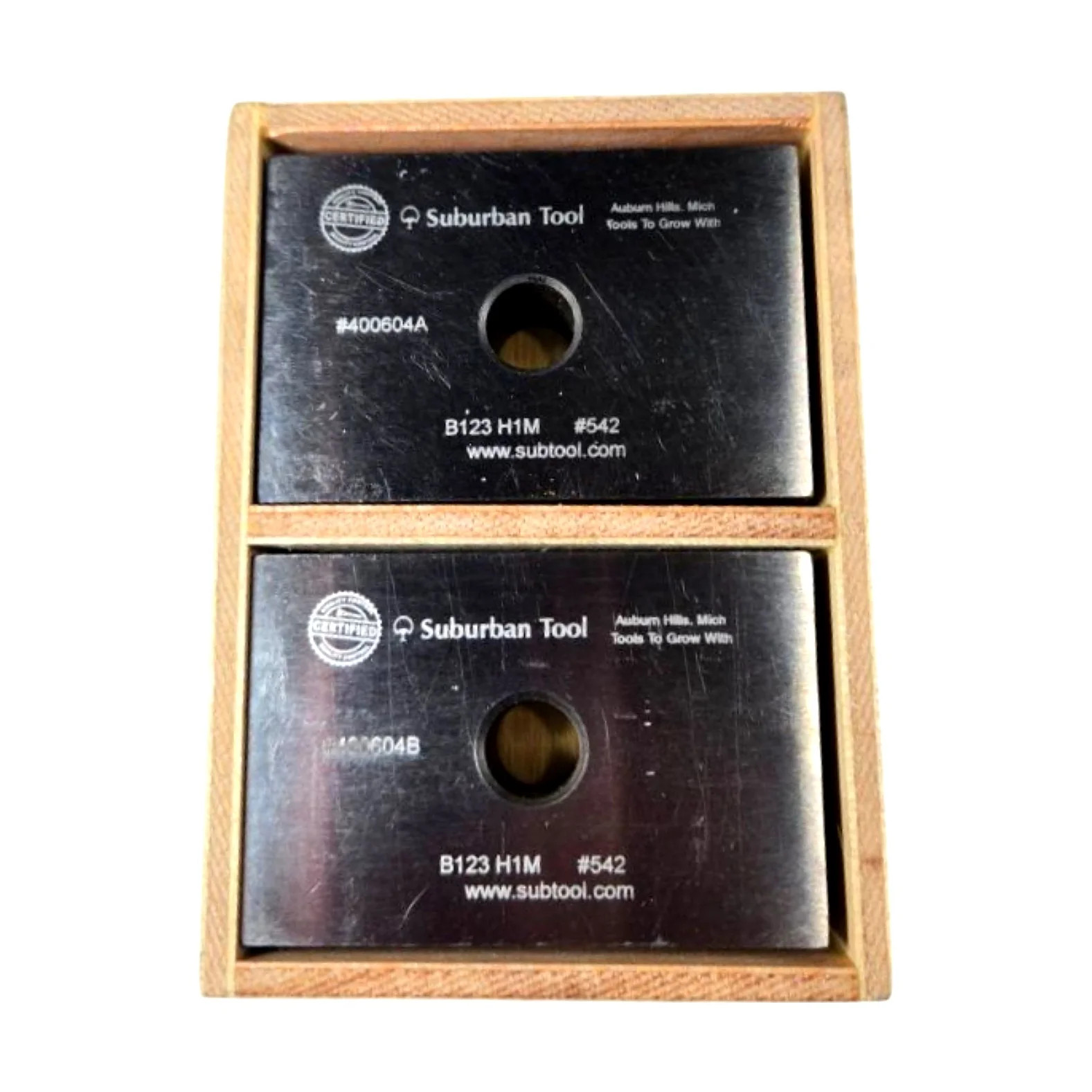 Suburban Tool B-123-H1-M 3x2x1in 0.0001in Squareness Tri-Block Pair