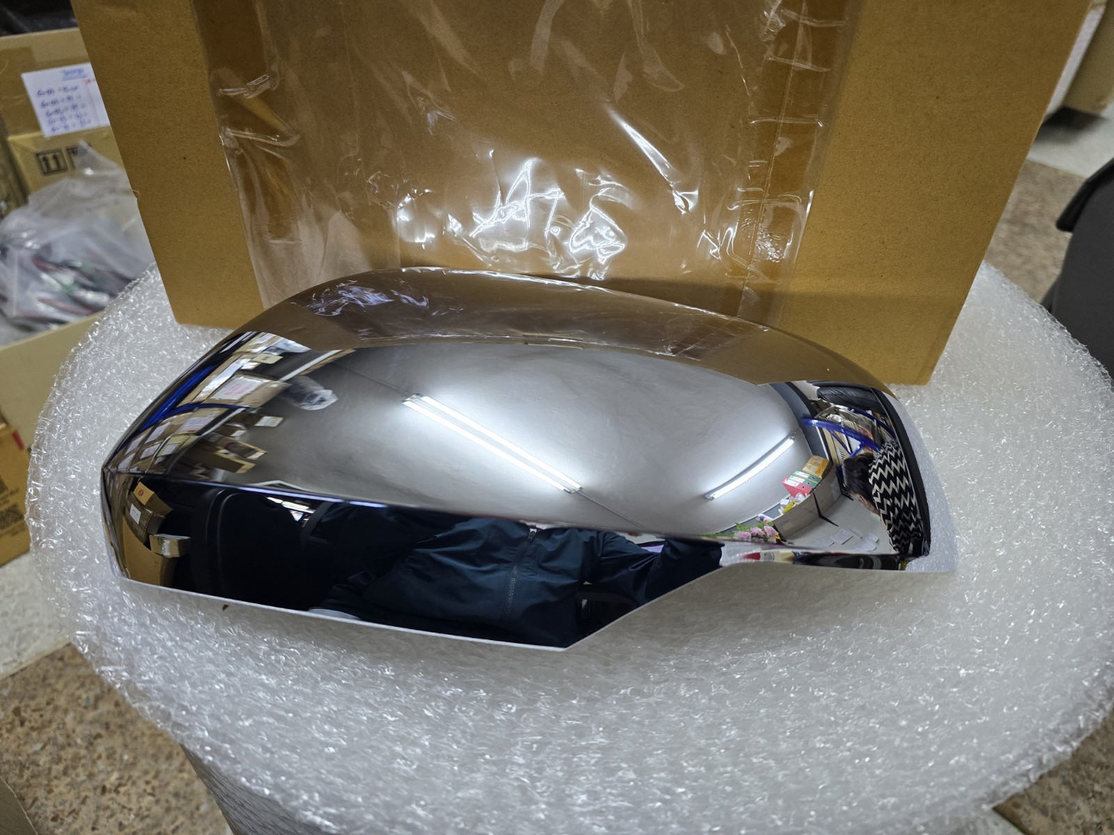 7632D715 LH SIDE CHROME WING MIRROR COVER FOR MITSUBISHI PAJERO SPORT