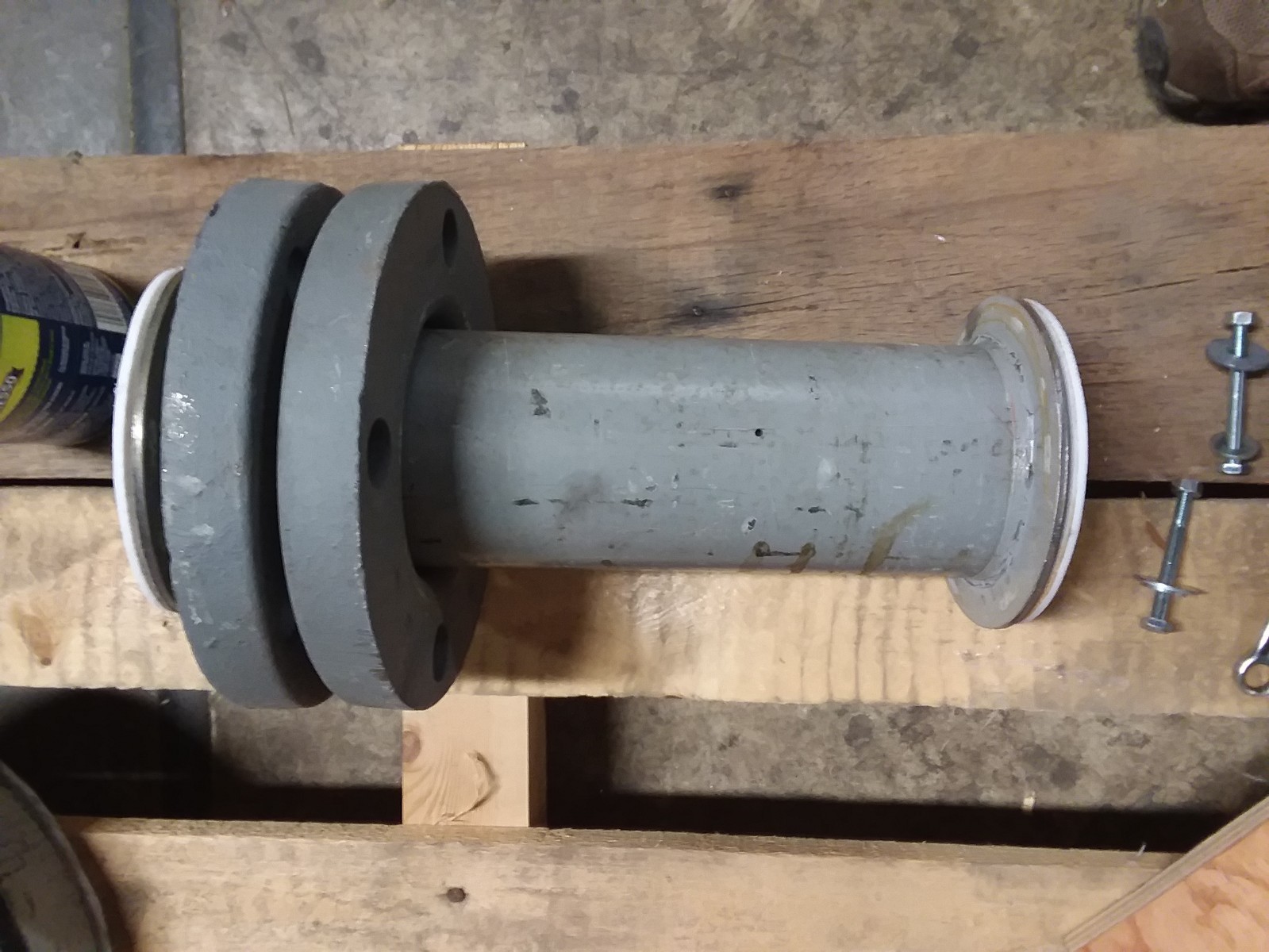 3″ x 12″ PTFE Lined Pipe Spool 150# OAL A395 B16 I17