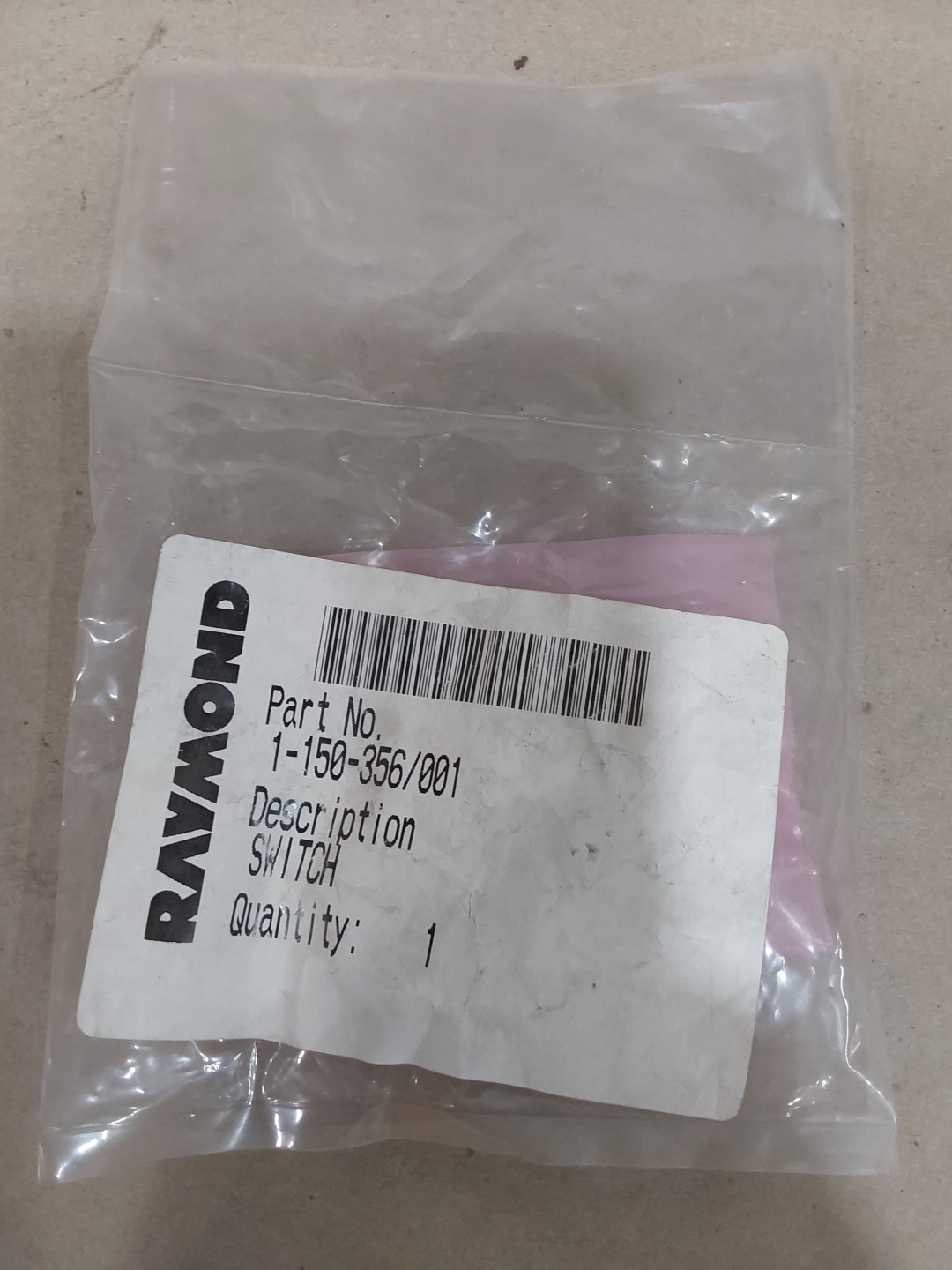 RAYMOND 1-150-356/001. DESCRIPTION, SWITCH