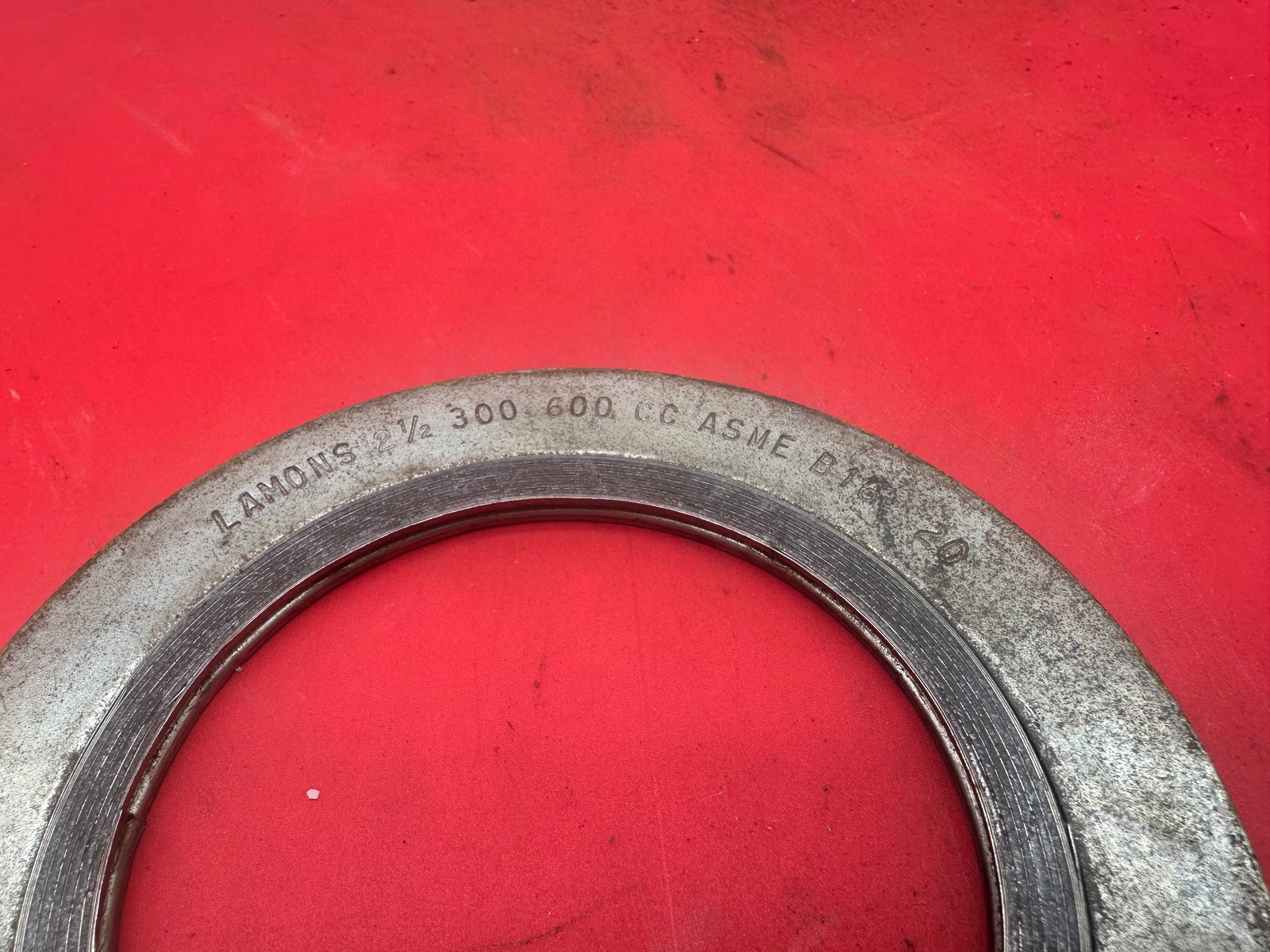 LAMONS Spiral Wound Gasket 2-1/2″ Class 300-600 w/ Inner Ring 316/FG/316/CS