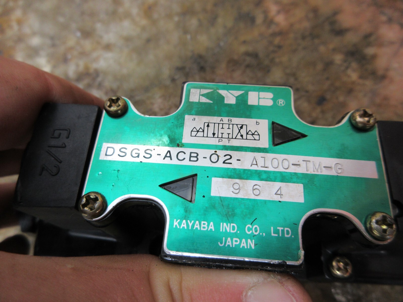 KYB SOLENOID VALVE DSGS-ACB-02-A100-TM-G MORI SEIKI CL-25B CNC LATHE