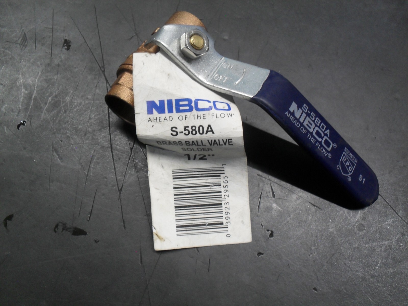 Nibco S-580A 1/2″ 400# Brass sweat ball valve