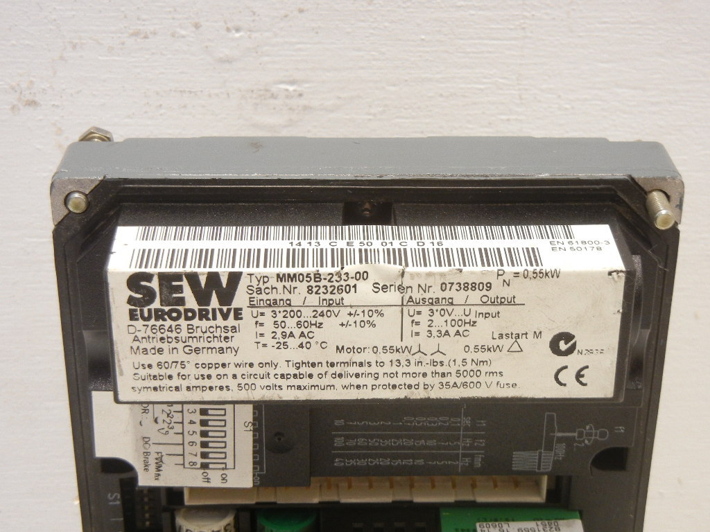 SEW EURODRIVE MM05B-233-00 USED MOVIMOT CONTROL 8232601 MM05B23300