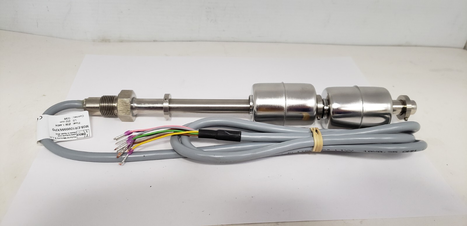 KOBOLD M08-ERWWWXP0 FLOAT SWITCH, 3/8″ CONNECTION, STAINLESS STEEL, NIB