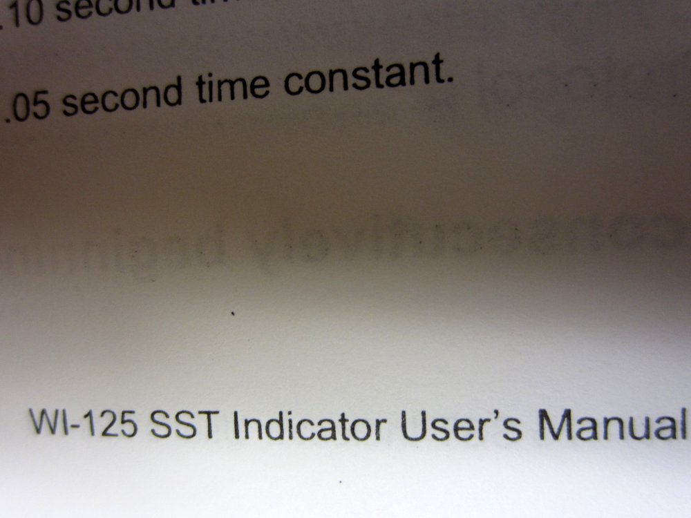 Avery Weigh-Tronix WI-125 SST WI-125 SST Indicator User’s Manual