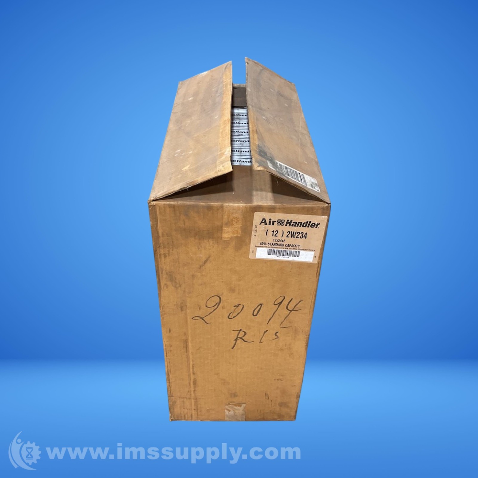 Air Handler 2W234 Box of 12 Pleated Air Filters FNOB