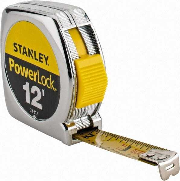 Stanley 33-212 Powerlock 12 Foot Tape Measure with Heavy Duty Cast Metal Case