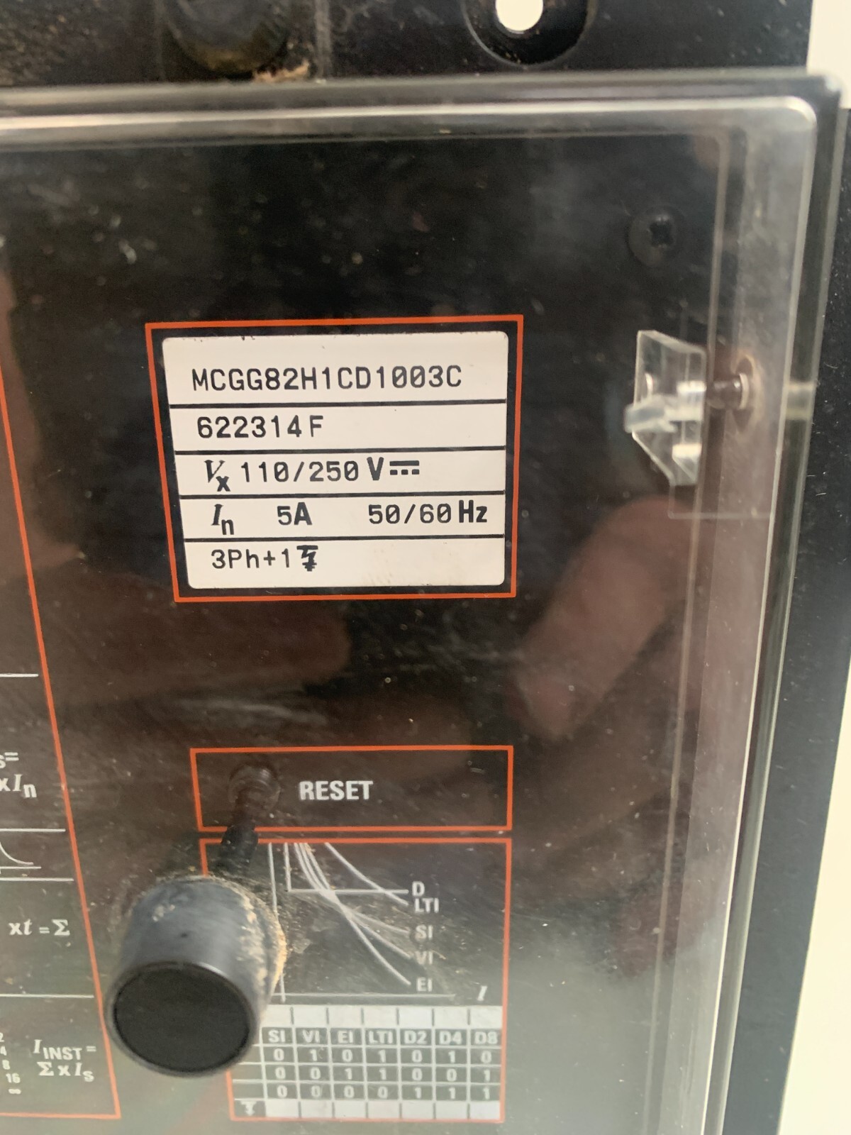 GEC ALSTHOM SUPER CHARGE RELAY MCGG82H1CD1003C