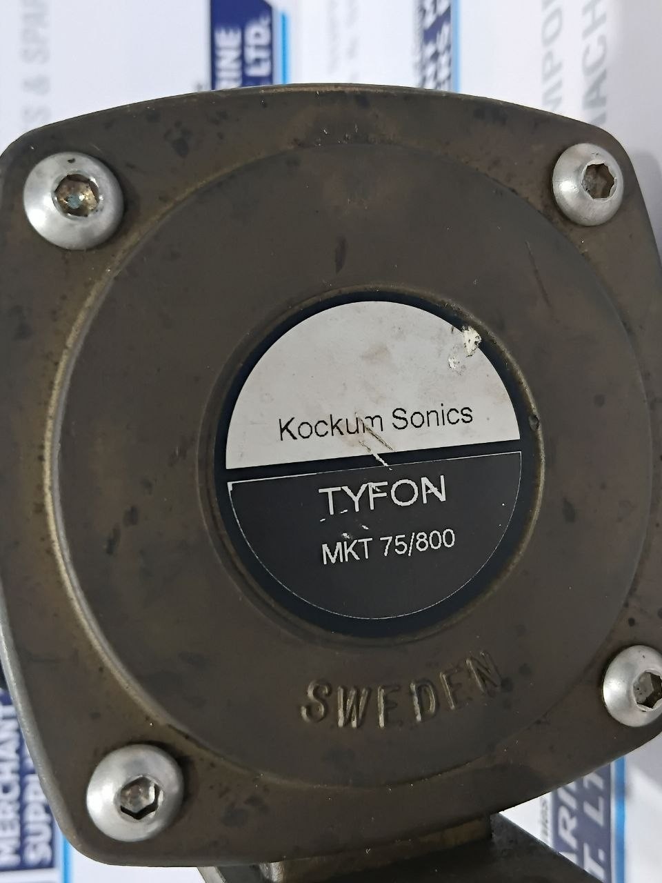 Kockum Sonics Tyfon MKT 75/800 Air horn With Solenoid Coil 24VDC Sweden