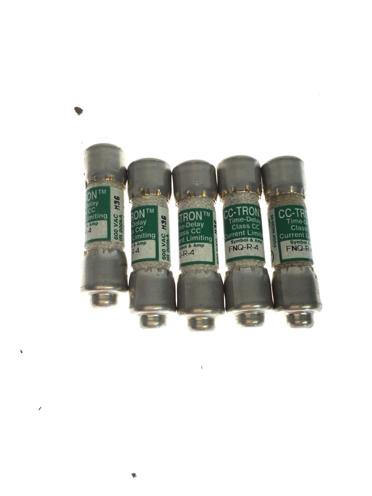LOT OF 5 FNQ-R-4 BUSSMANN CC-TRON FUSE NEW NO BOX, FAST SHIPPING, A528