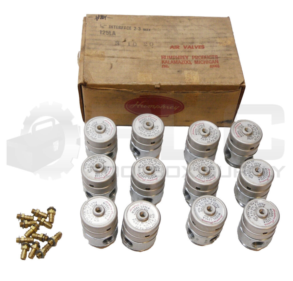 NEW HUMPHREY 125LA PILOT VALVE 1/8″ 2-3 WAY *READ* SOLD SEPARATELY