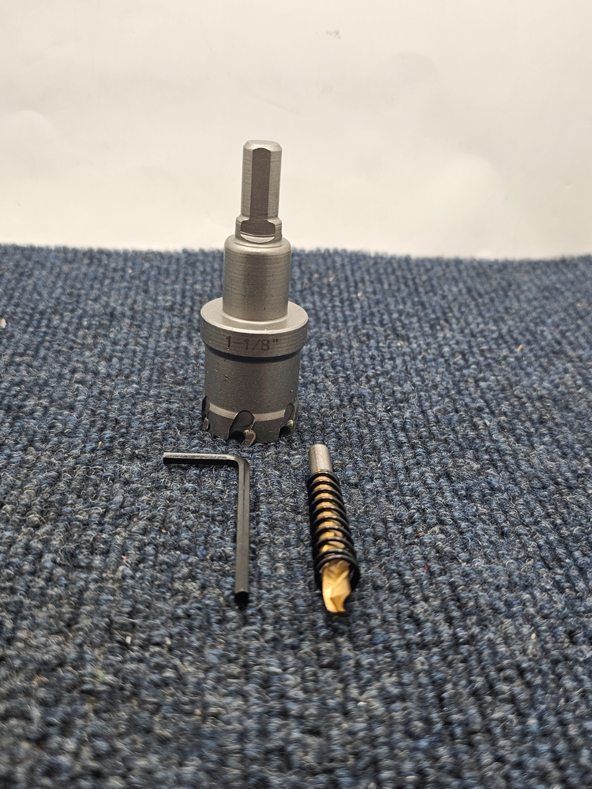 3 Pieces Carbide Hole Saw Assembly for Hole Sizes 3/4, 5/8, 1-1/8