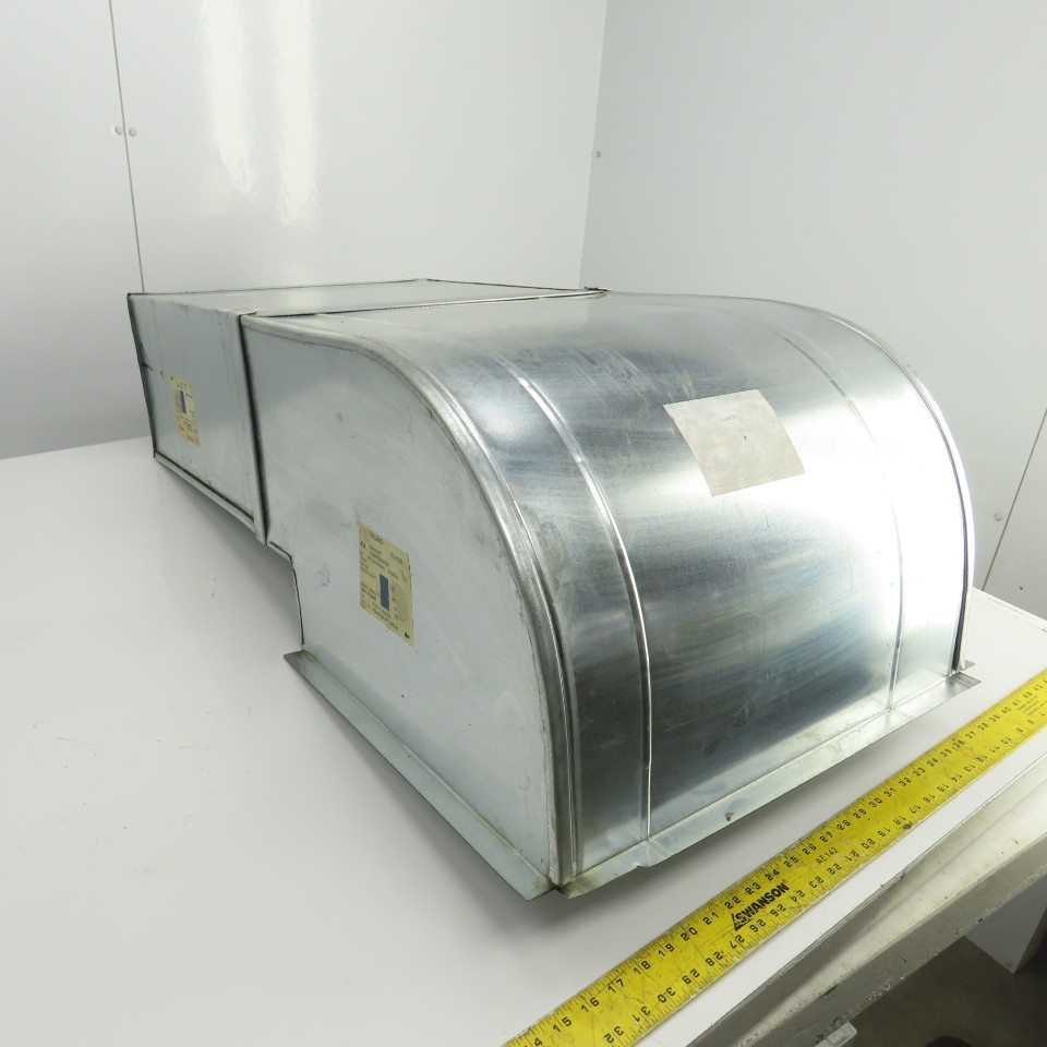 Orland DL #702 20″ x 10″ 24 Gauge Galvanized Air Duct 42″ OAL W/90° Elbow 41″OA