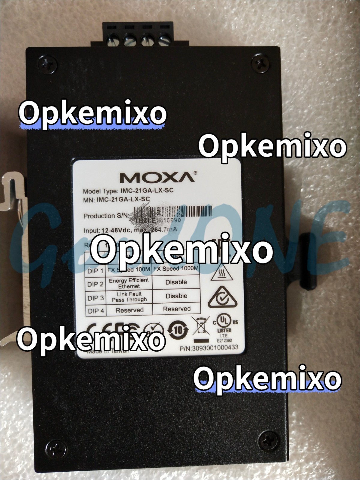1PC New MOXA IMC-21GA-LX-SC Single Mode Gigabit Optical Transceiver SC Interface