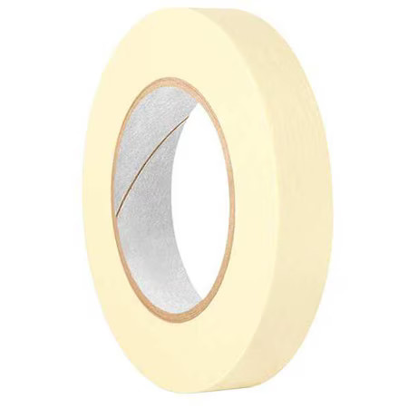 3M 201+ Masking Tape, 1 In W X 120 Yd L, 4.4 Mil Thick, Tan, Rubber Adhesive,