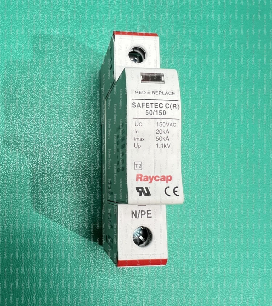 SAFETEC CR Raycap Safetec C(R) 50/150 (1+0) Type 1, 2 CA 150V 20kA 200kA