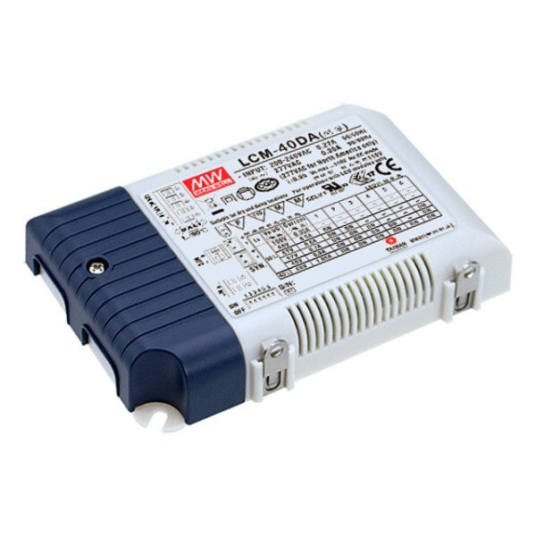 Mean Well LCM-40DA AC/DC LED Pwr Sply – Const Curr – 42W – Dim:40 Vdc @ 350 …
