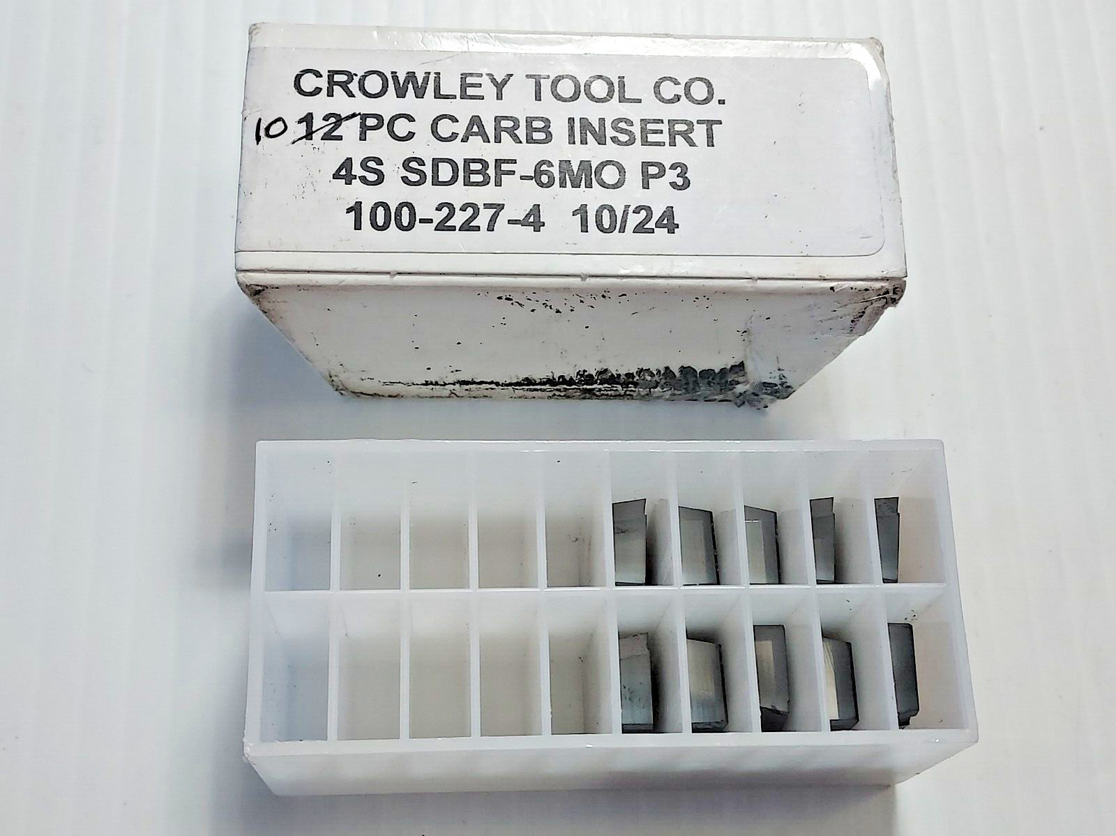 (Pack of 10) Crowley Tool Carbide Inserts, 4S SDBF-6MO P3 100-227-4 10/24