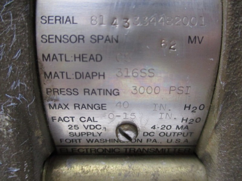 HONEYWELL 41102-3001-14-01 ELECTRIC TRANSMITTER 25VDC UNMP