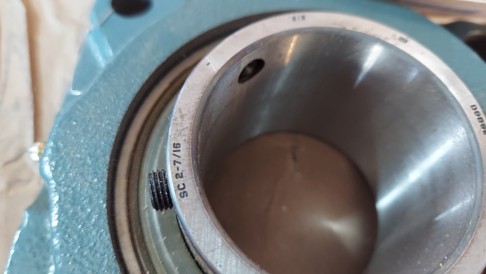 New Dodge 123750 F4B-SCAH-207 Flange Mounted Bearing 2 7/16″