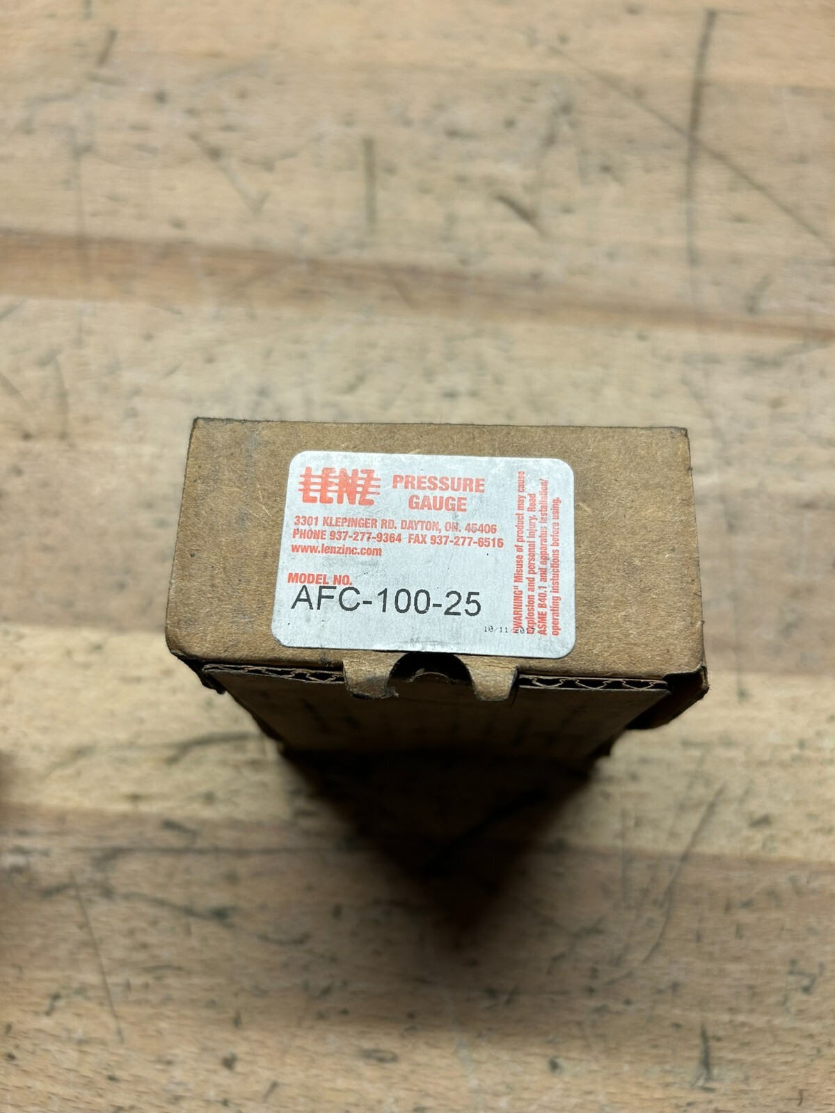 LENZ AFC-100-25 PRESSURE GAUGE NEW IN BOX-FREE SHIPPING