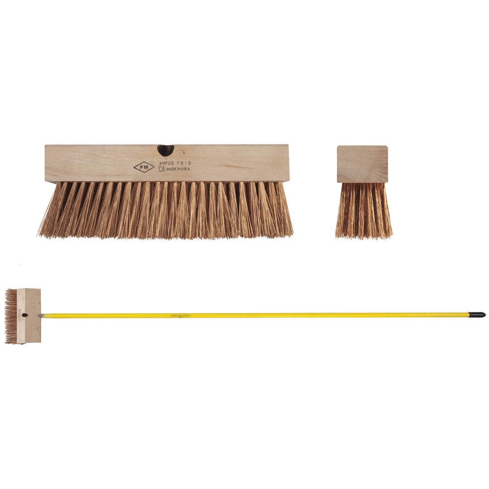 AMPCO PB-10 Push Broom Head,Tapered,12″ Sweep Face 49UG23