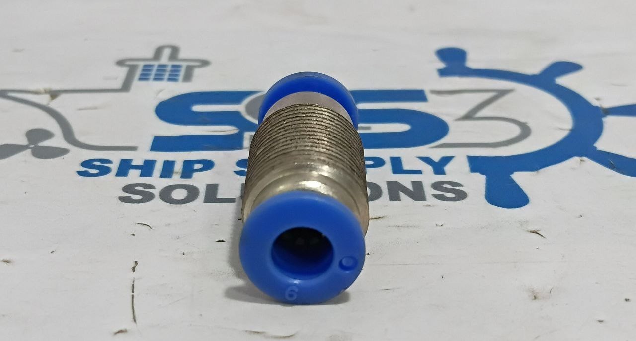 6mm Pneumatic Push In Bulkhead Union Straight Connector (Lot of 5Pcs)