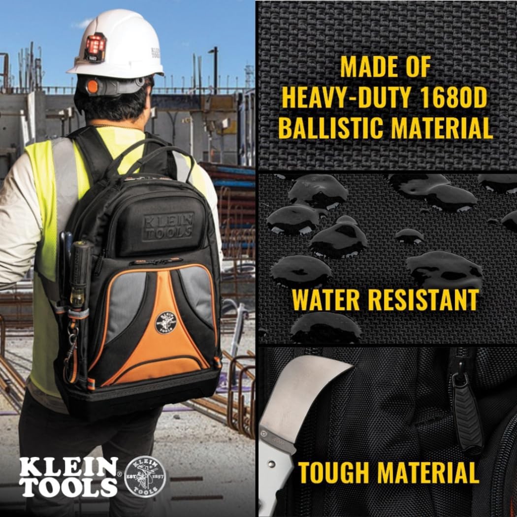 Klein Tools Tradesman Pro Tool Backpack 39 Pockets