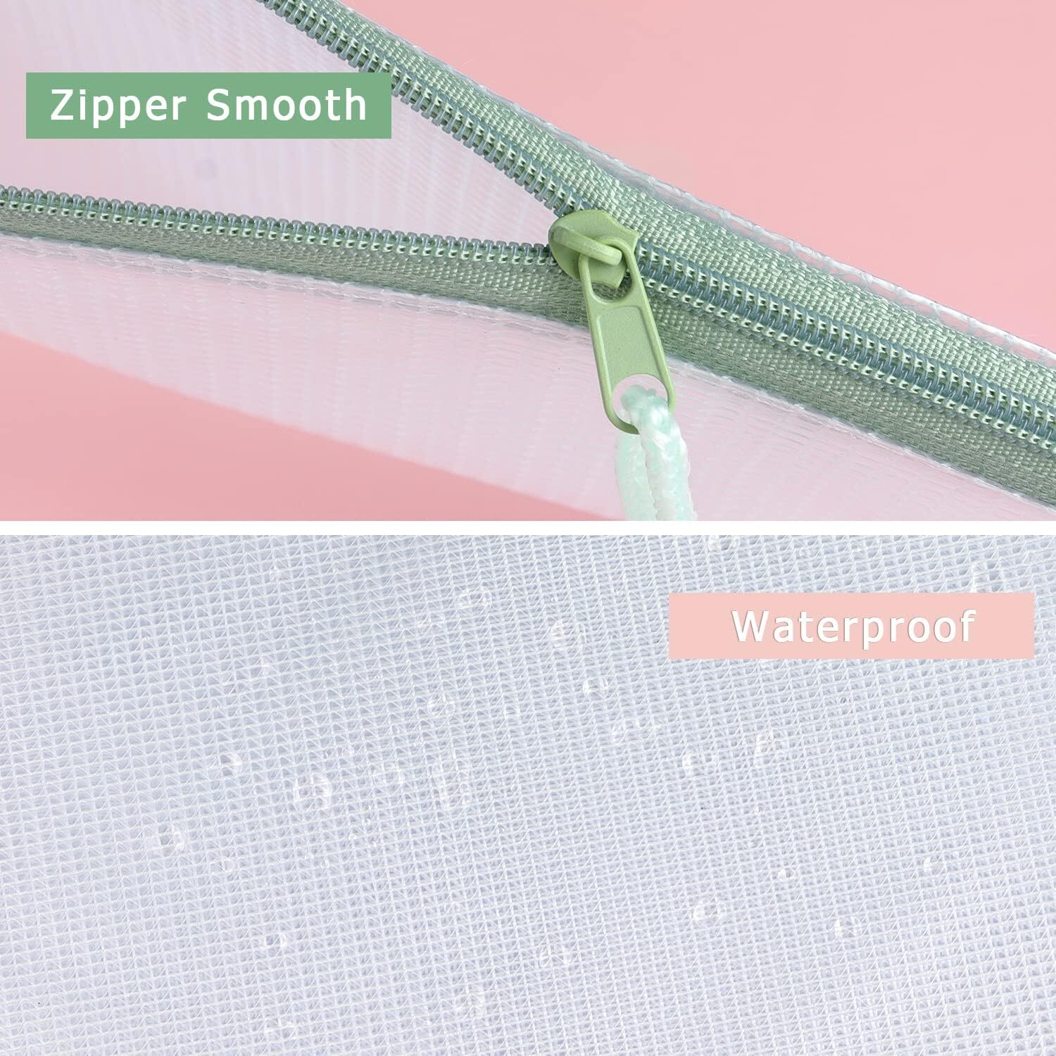 Tamaki 6 Pack Mesh Zipper Pouch Bags Waterproof Durable 6