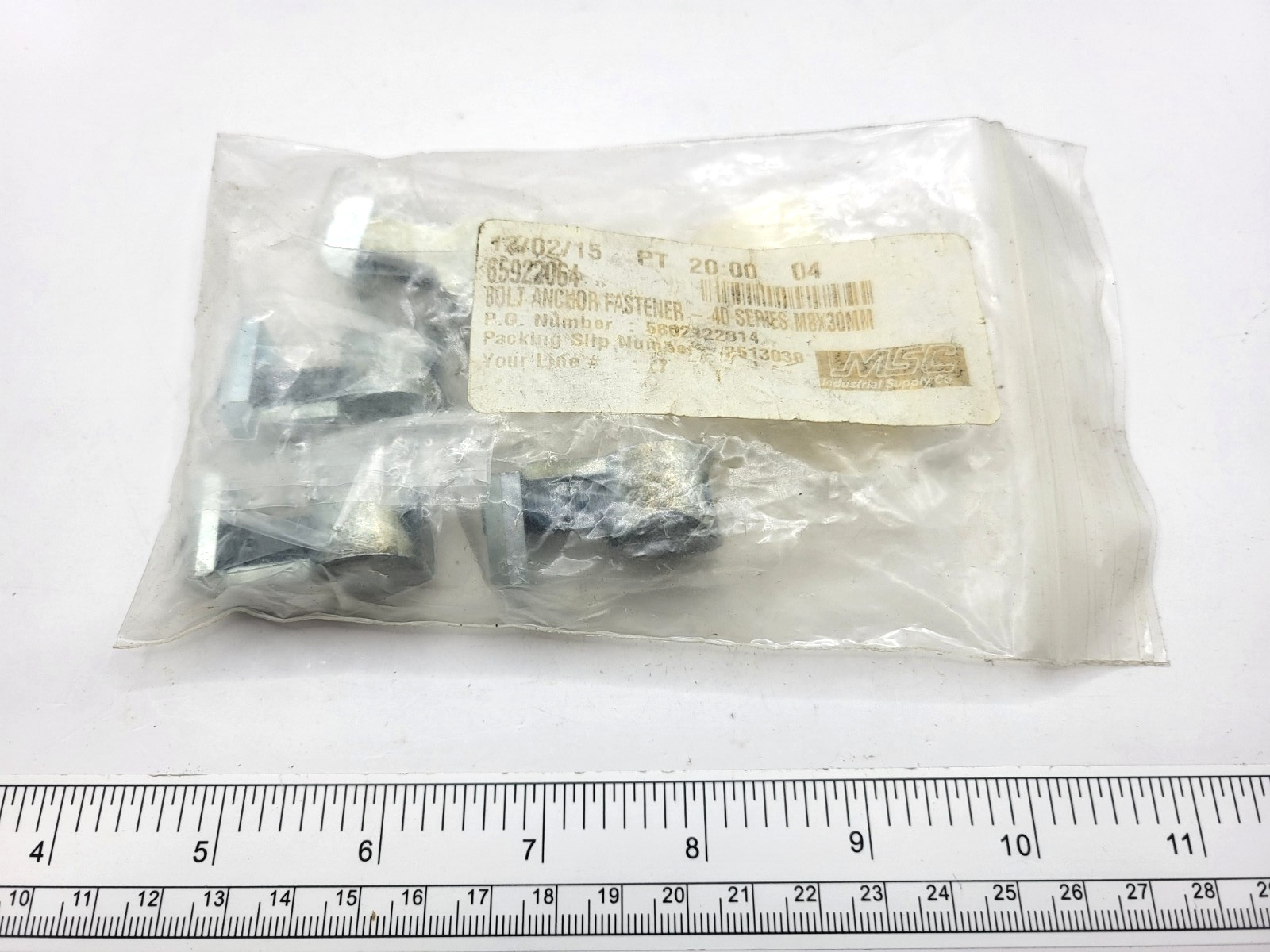 (PACK OF 4) 80/20 METRIC, 40-3897 ANCHOR FASTENER FOR 40 SERIES, 0125G