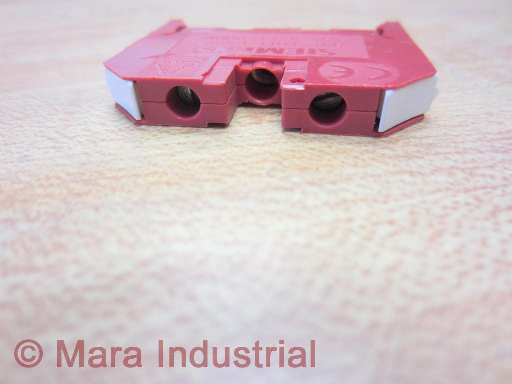 Siemens 8WA1-011-1BF21 Terminal Block 8WA10111BF21 Red (Pack of 36)