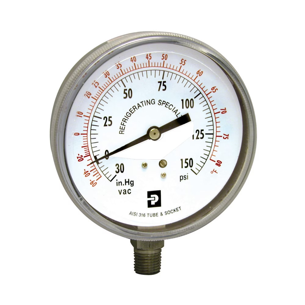 PARKER 311893 REFIGERANT GAUGE, 1/4″ NPT, 2.5″ DIAMETER, 30-150 PSI, NEW!!