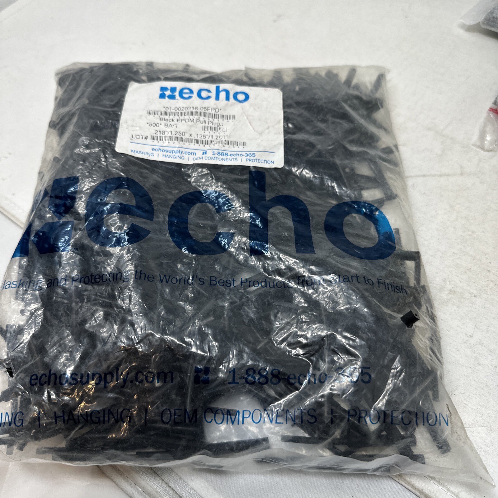 Echo Black EPDM Pull Plugs 01-0020218-06FPD – (Bag of 500)