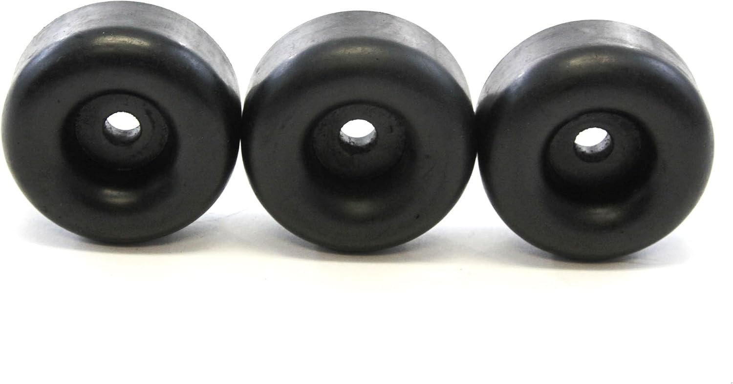 3 Rubber Bumpers for Trailer Compatible with Ramp Door Truck 2.5 Inches Round…
