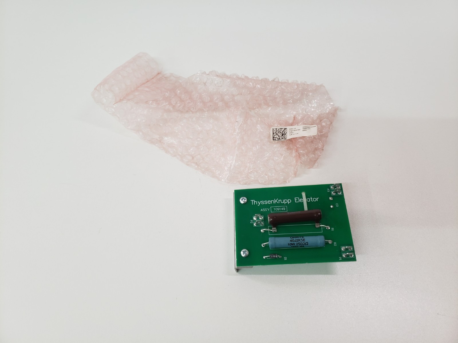 UNUSED – TKE ThyssenKrupp 109149 Resistor Circuit Board 9809144