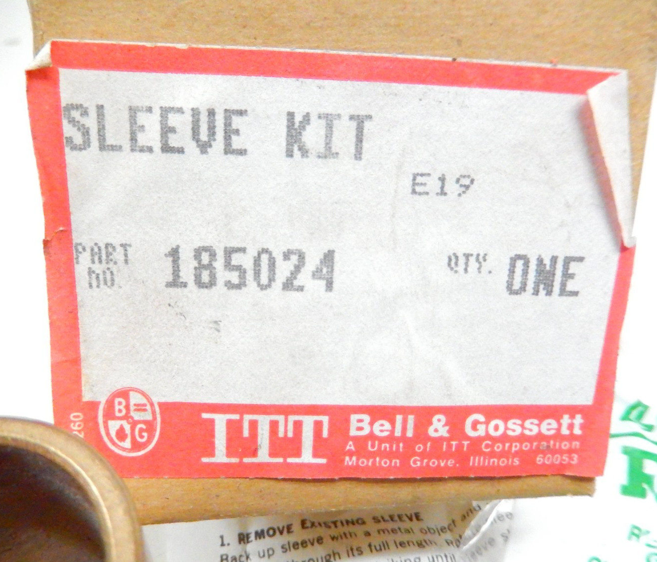 Bell & Gossett 185024 Bronze Pump Shaft Sleeve