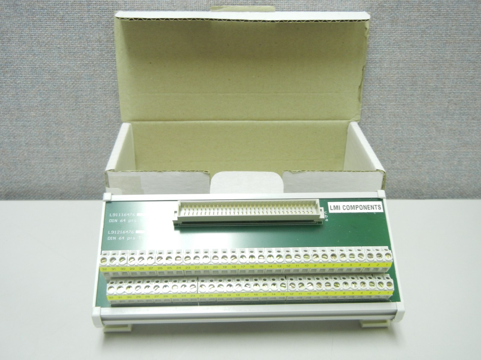 LMI COMPONENTS / ABB L91216476-000 NEW DIN 64 PTS TYPE C L91216476000