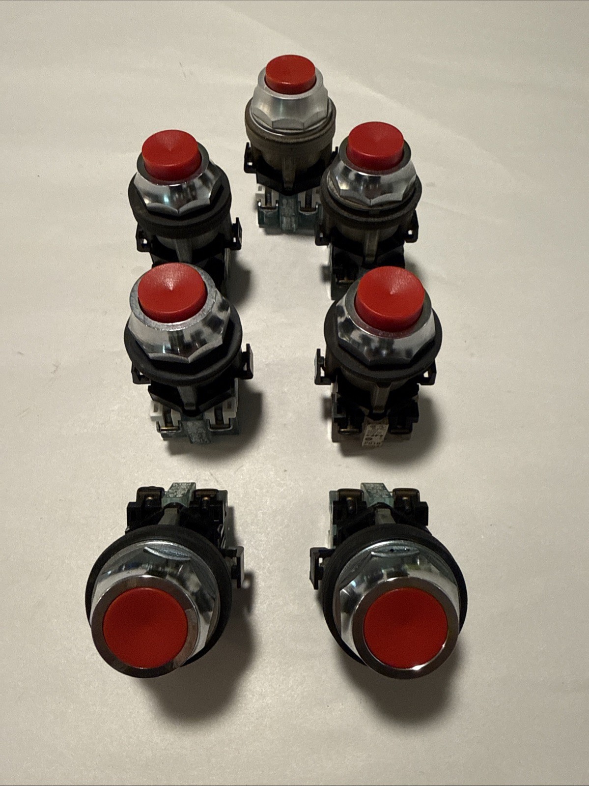 Lot of 7 Westinghouse C950303 Pushbutton Operators PB1A PB1B Flush & Extended