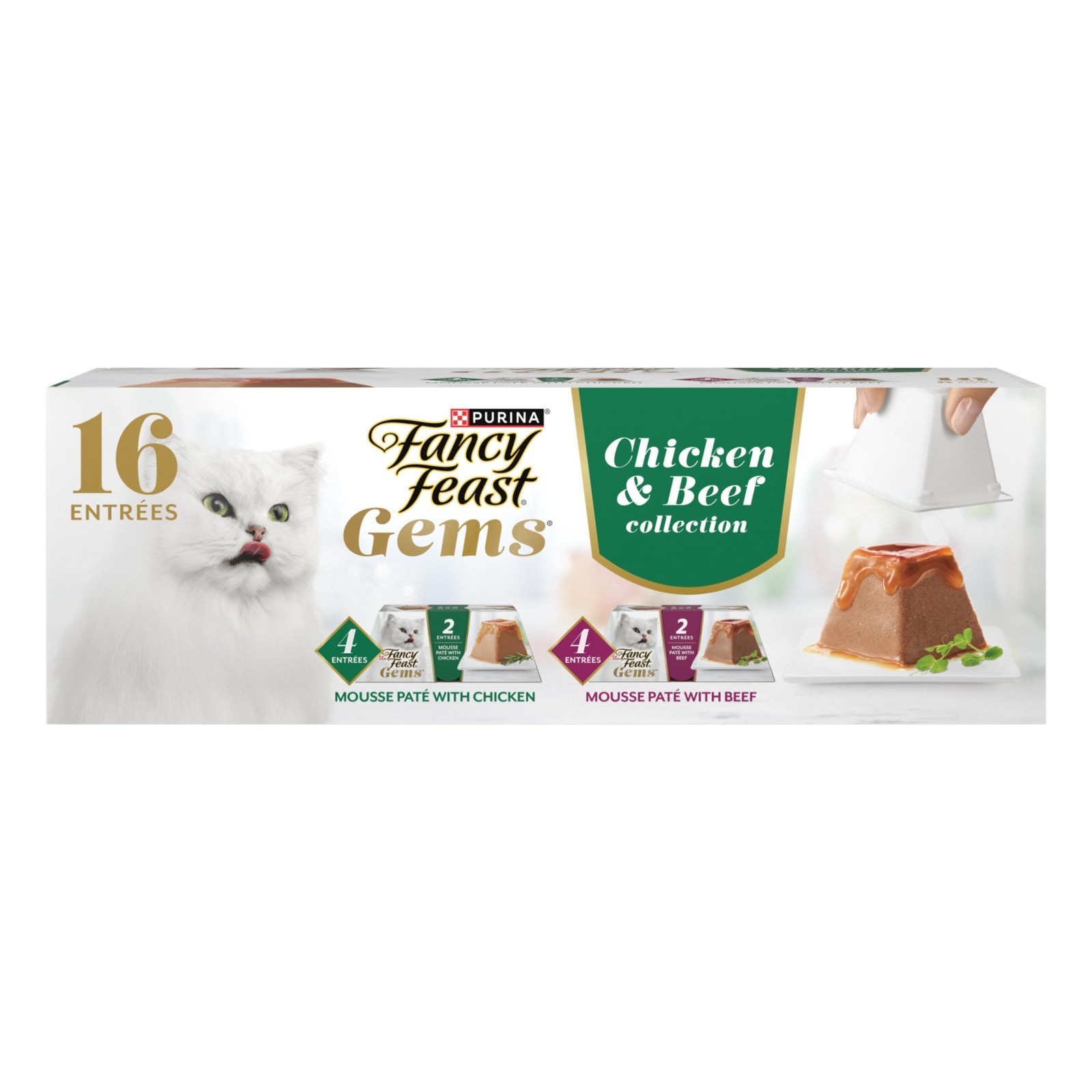 Fancy Feast Gems Chicken and Beef Flavor Wet Cat Food – 2oz/64ct