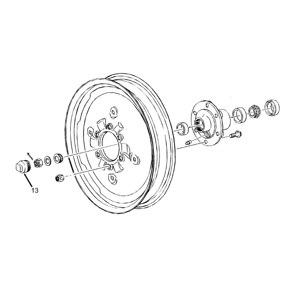 2N1139B Front Wheel Hub Cap Fits Ford 9N 2N 8N NAA 600 700 800 900 Standard Axle