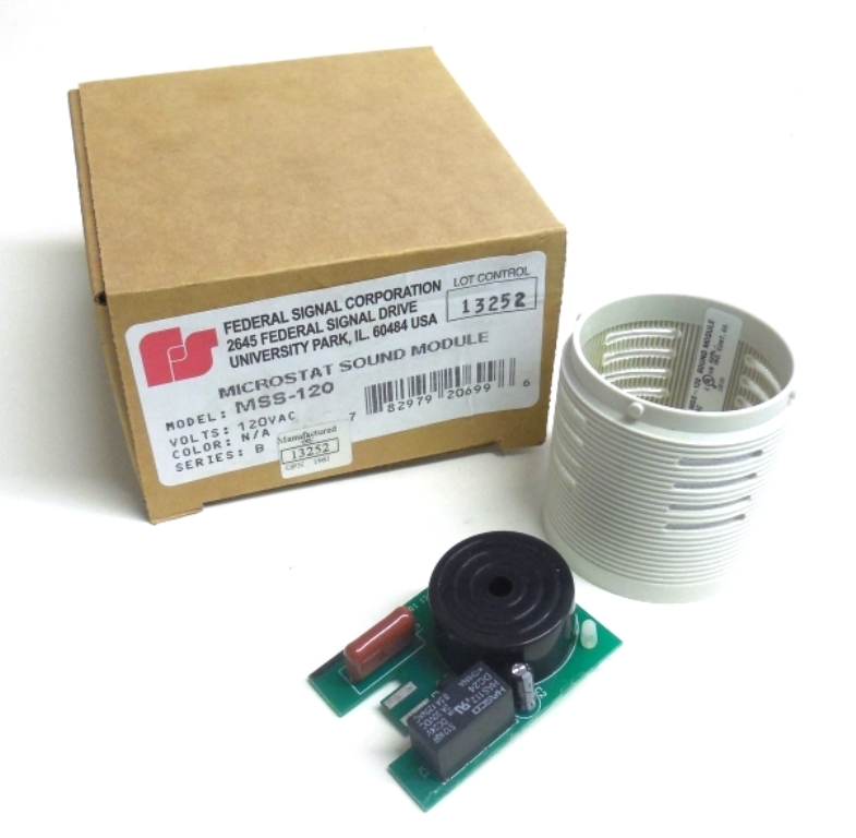 FEDERAL SIGNAL MICROSTAT SOUND MODULE, MSS-120, 120V, 0.04A, SERIES B
