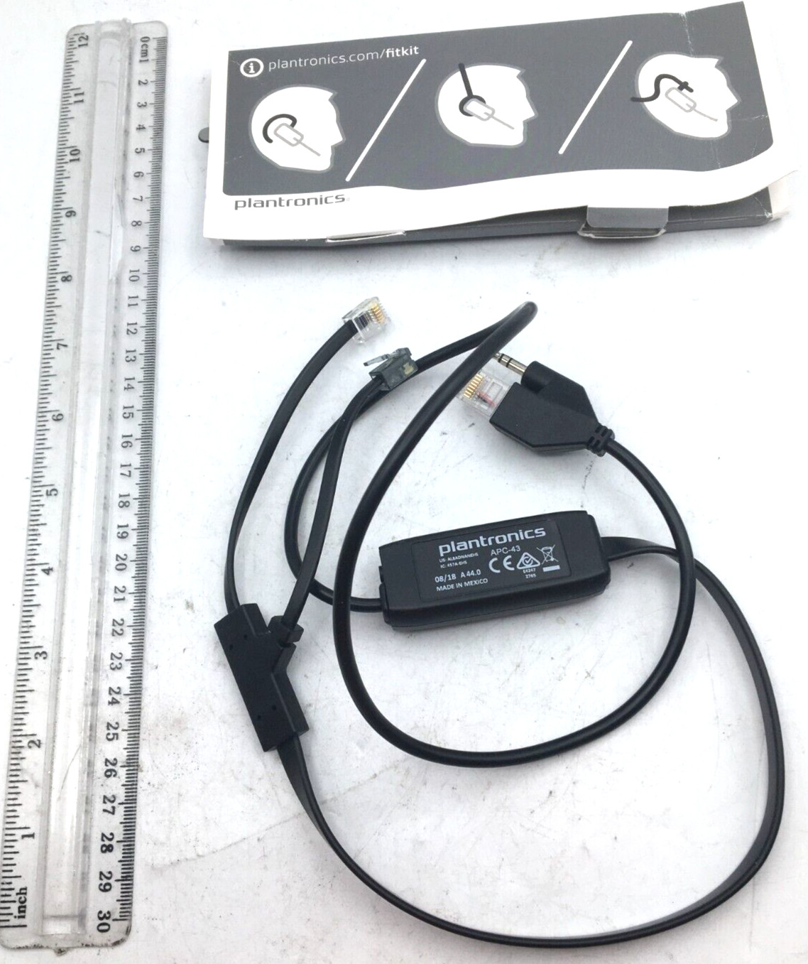 Plantronics Lot of 2, Fitkit & EHS Cable APC-43 New