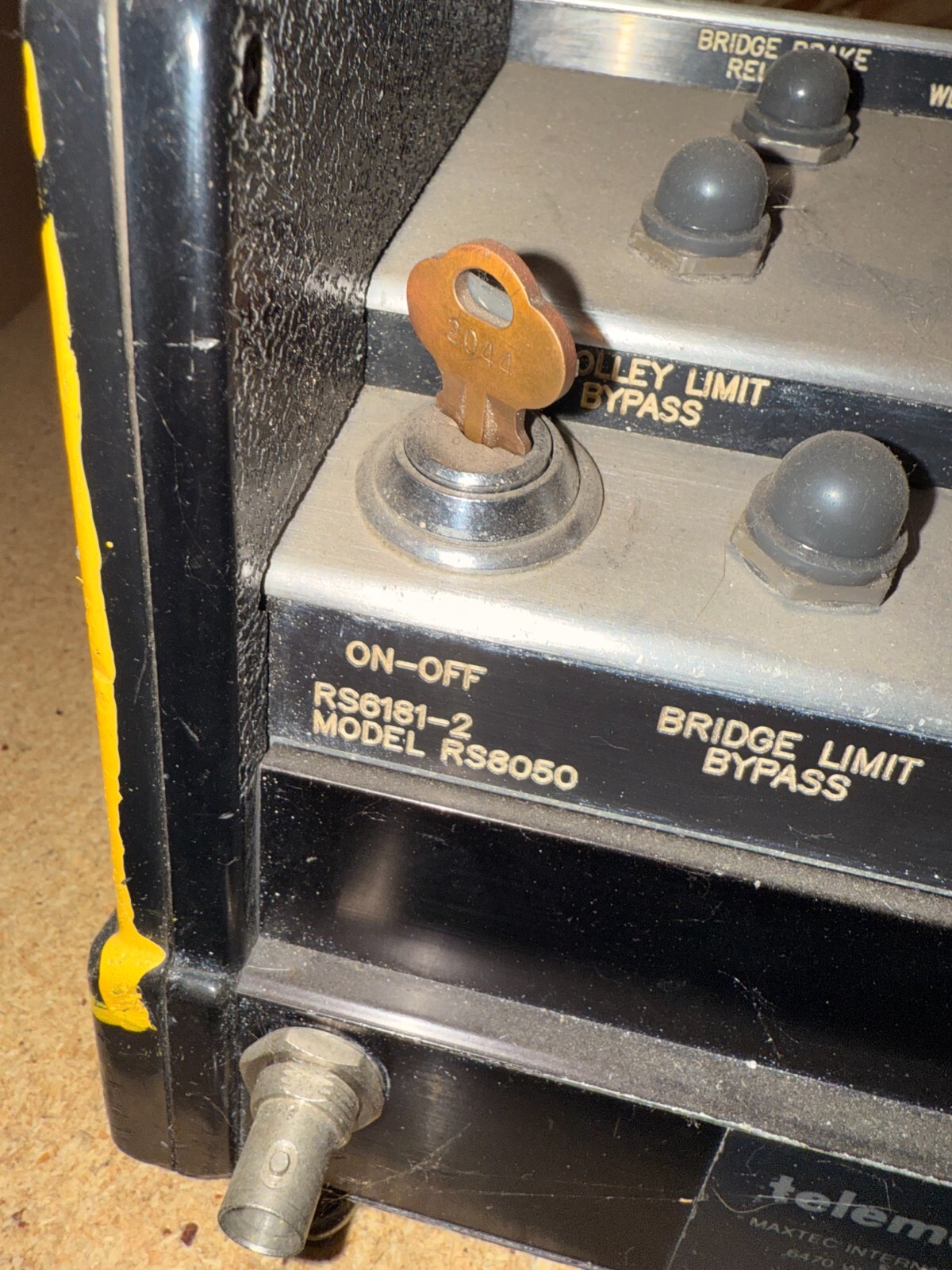 RARE Telemotive controller Crane Control Box Levers Unit # RS8050 / RS61S1-2