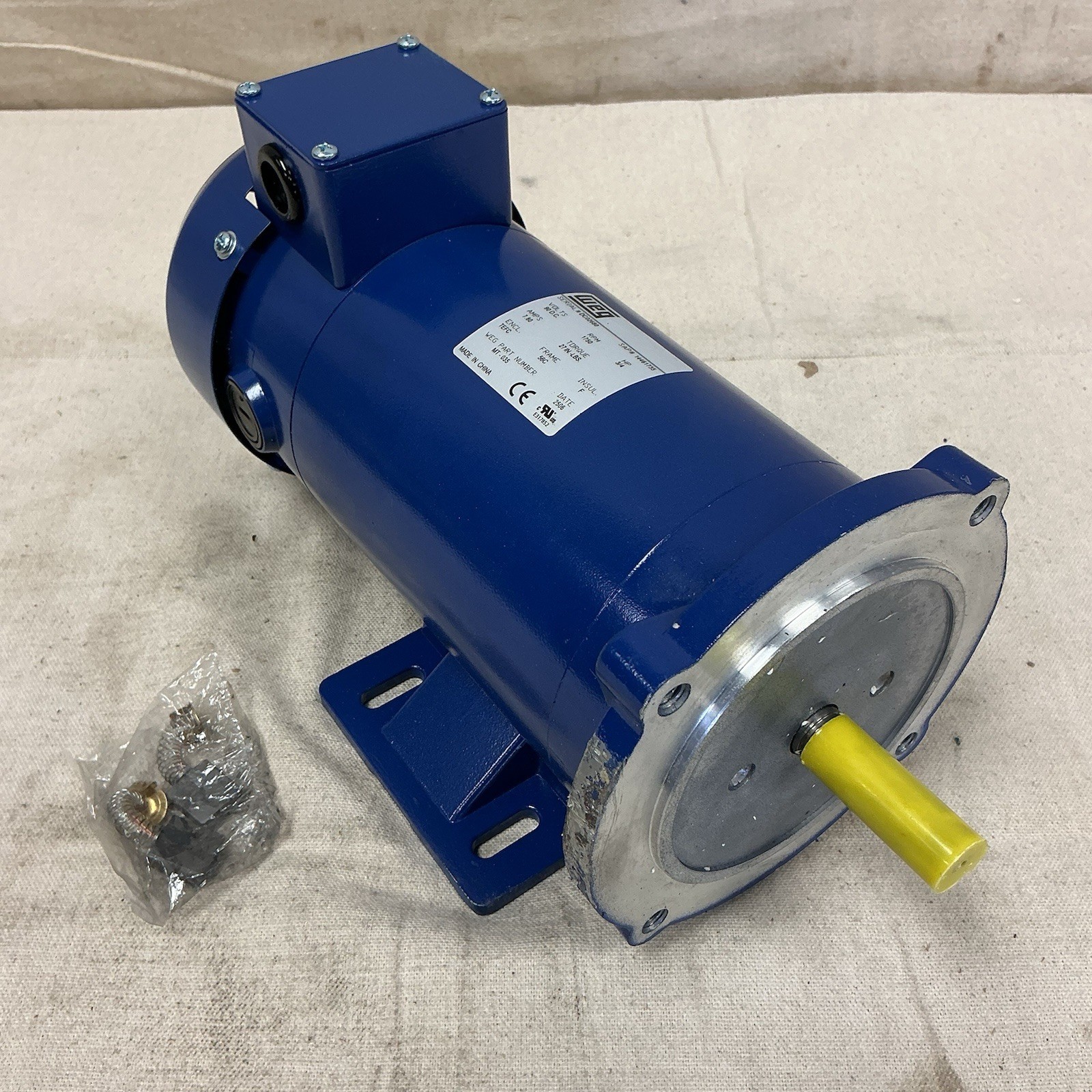 WEG MT-035 DC Permanent Magnet Motor 3/4hp 1750rpm 90V